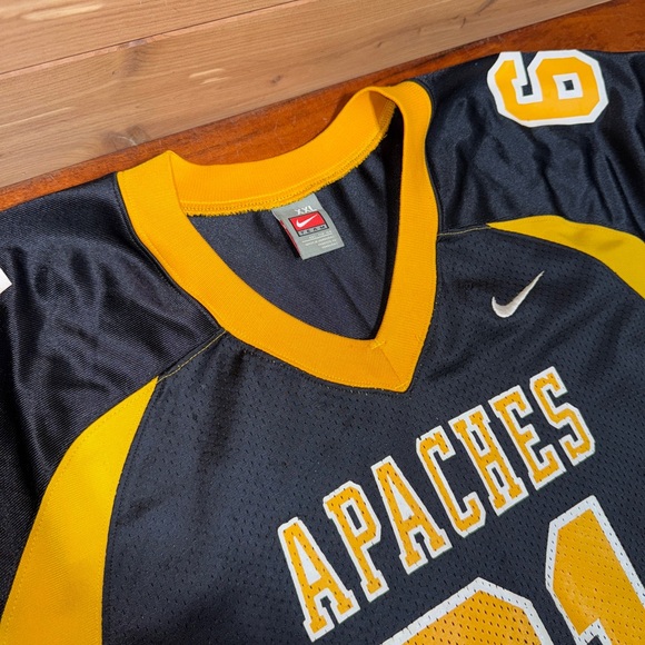 Men’s Nike Team Apaches #61 Authentic Game Worn Football Jersey XXL College/HS? - Picture 7 of 12